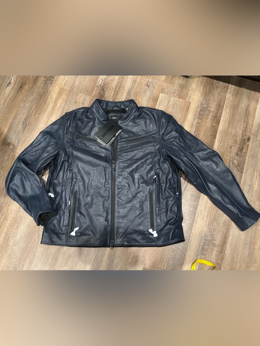 Harley Davidson Capitol Triple Vent System 2.0 Leather Jacket Blue Men's Sz 2XL